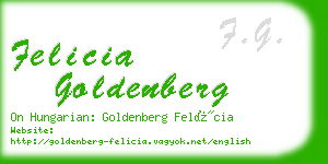 felicia goldenberg business card